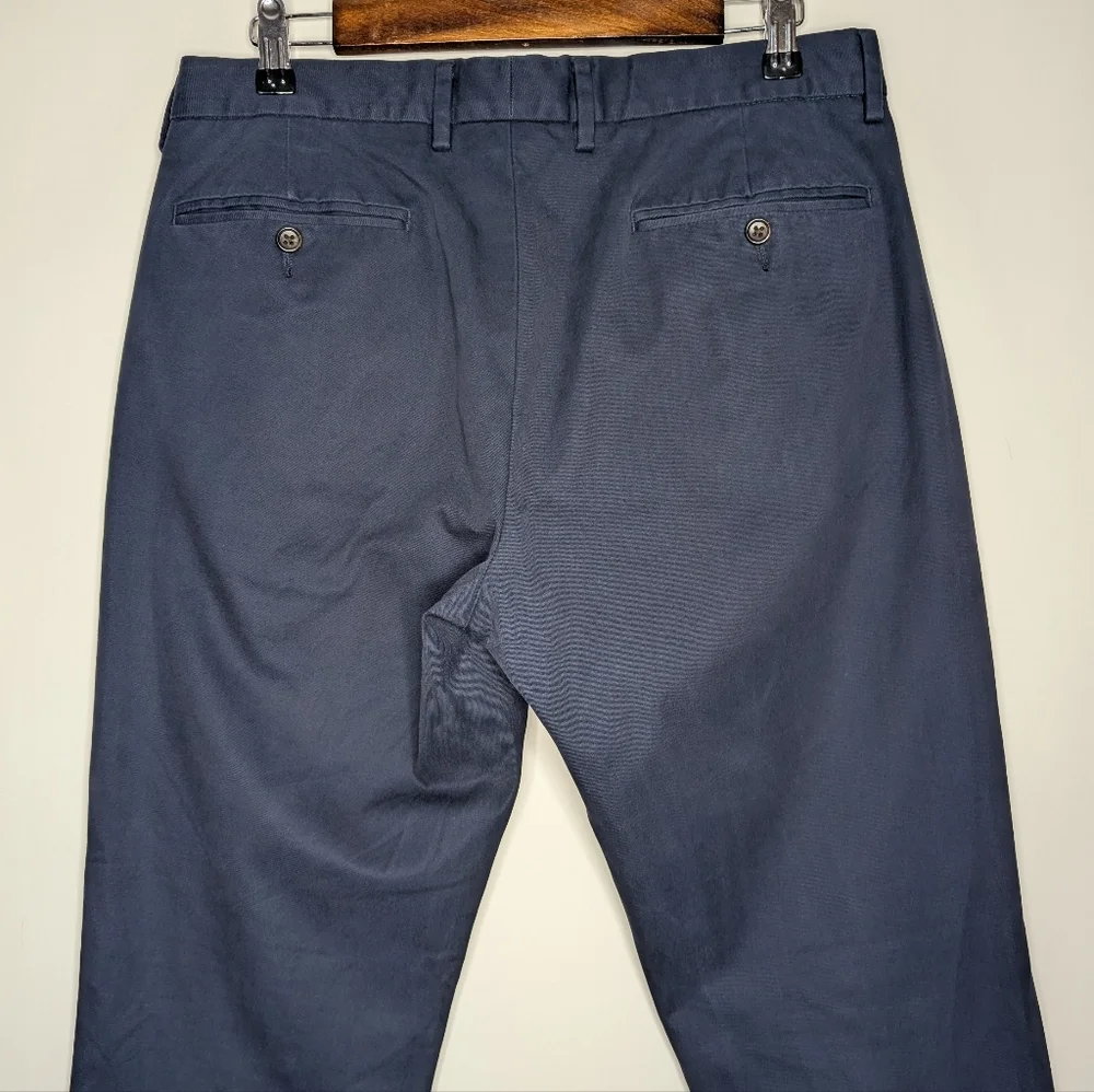J. Crew Bowery Men's Slim Navy Blue Work Pants Slacks Size Waist 33 Length 30